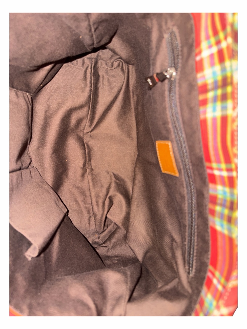 Vivienne Westwood Vintage Orange Tartan Canvas Accord Tote Bag - Made in Italy - Picture 9 of 10